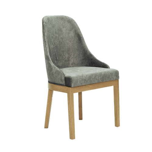 Silla Comed Oporto Tela/gris P/nat