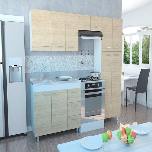 Cocina Ferreti Meson Izquierdo Blanco Rovere