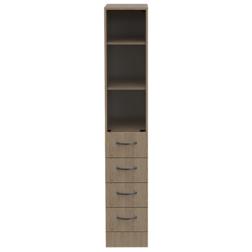 TORRE DE BAÑO VANGUARD (1C) ROVERE/BLANCO 173,5x30,4x44,6 CM