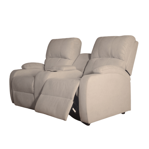 Sofa Reclinable Nest Tela/Gris 2Ptos