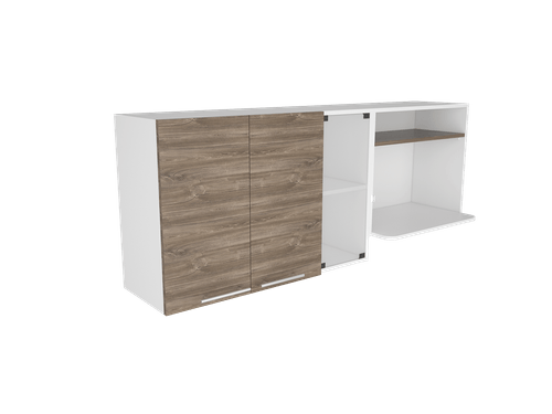 Gabinete Superior Gina Cocina RTA Blanco + Siena