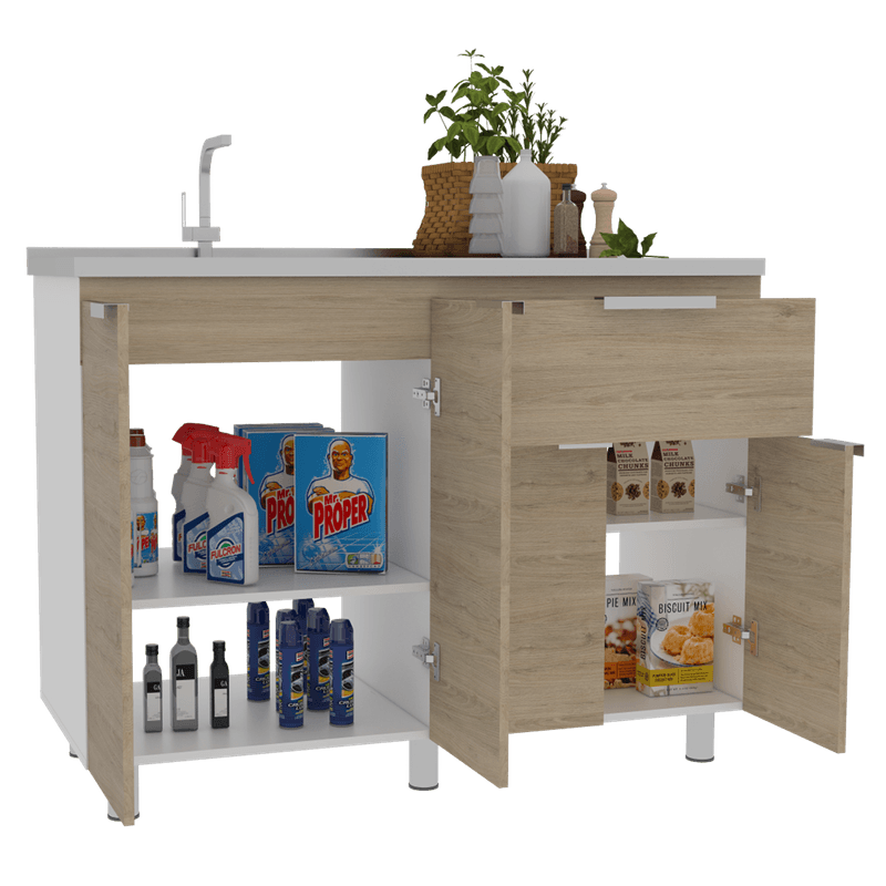 Mueble Microondas Fendi RTA Blanco Rovere