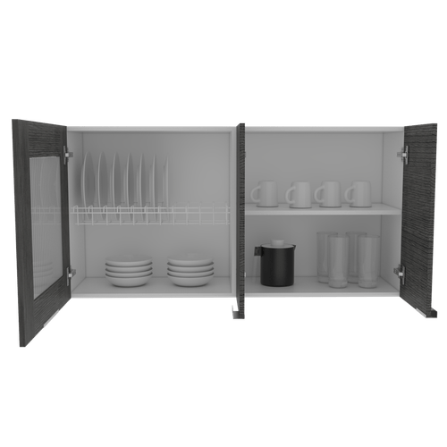 Mueble Superior Fendi RTA Blanco + Roble Gris