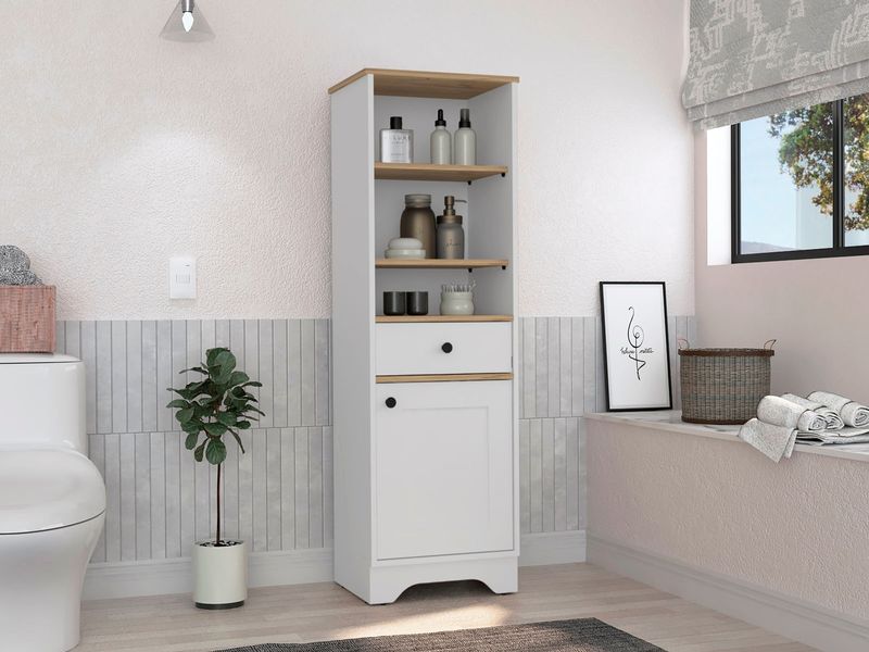 Mueble Optimizador para Baño 2 Puertas Barcelona 160cm Alto x 63cm Ancho x  25cm Fondo Miel RTA DESIGN