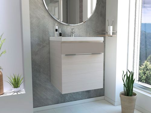 Mueble Baño Elipse Plus 45 Corona Niebla Taupe