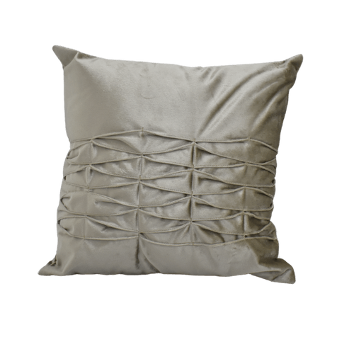 Cojin Fiore Plisse Taupe T.45x45