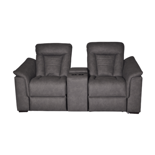 Sofa Rec 2 Pts  Dublin Tela/Plomo/P Vaso