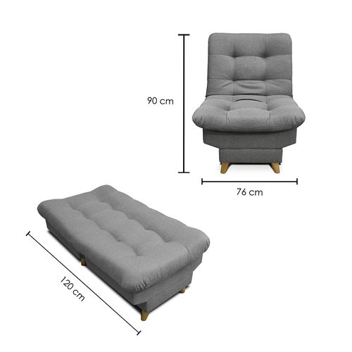 Silla Clic Clac Carvallo Lux Gris