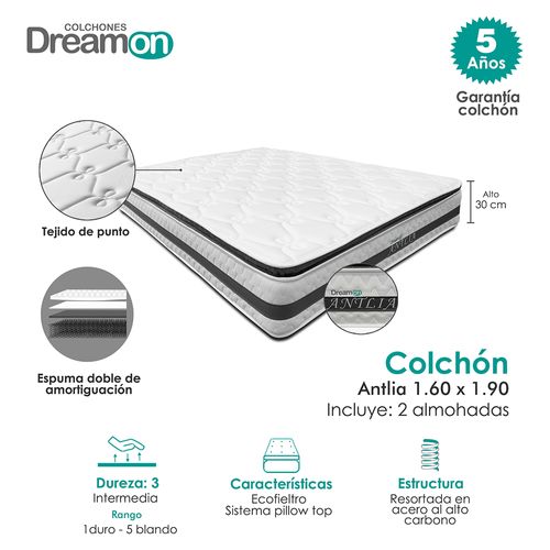 Colchón Dreamon Antlia 160 X 190 Cm