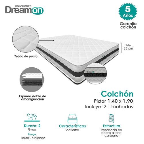 Colchón Dreamon Pictor 140 X 190 Cm
