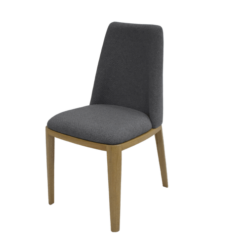 Silla Comed Tirzo Natural Tela/Gris