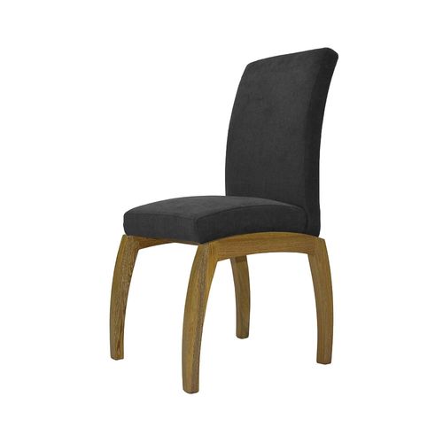 Silla de Comedor Italiana Tela/plomo