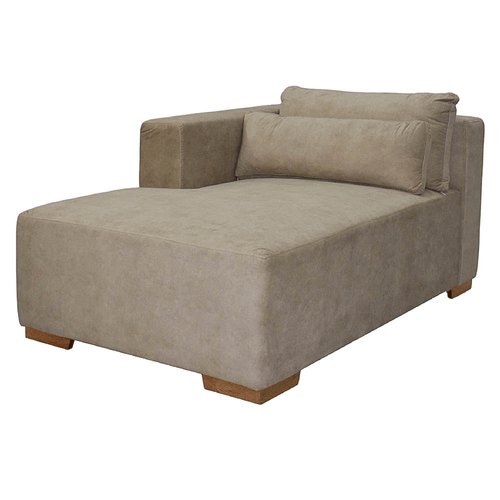 Modulo Chaise Derecho Etual en Tela, Beige