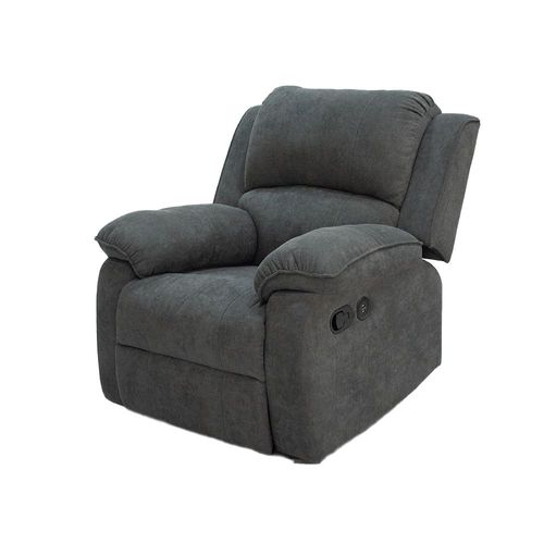 Silla Reclinable Mecedora Brooklyn en Tela, plomo