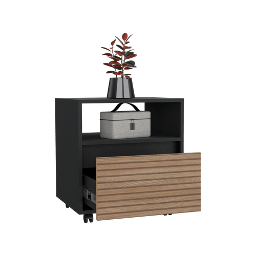 Mesa de noche Austin 1C 52X48 RTA Wengue Lenno
