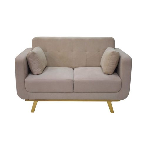 Sofa Kinda 2 puestos en tela, beige
