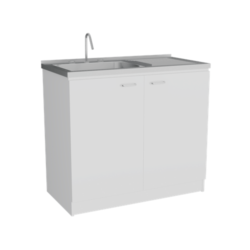 Mueble  Inferior Cocina Napoles 100 RTA Blanco