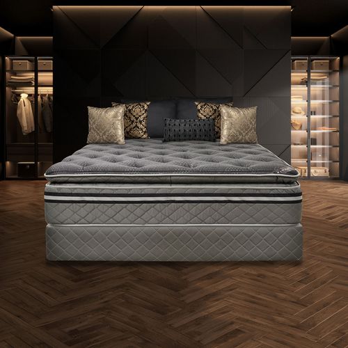 Colchón Spring Deluxe 140X190cm + Set Almohadas