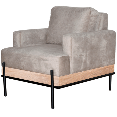 Silla Dtva Bulent  P/hierro Tela/beige