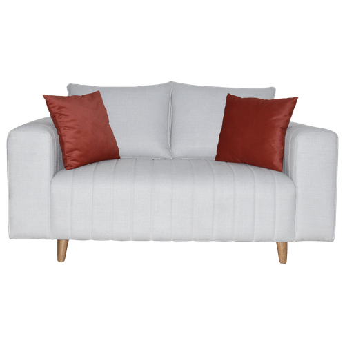 Sofa New York 2 puestos en Tela, plata
