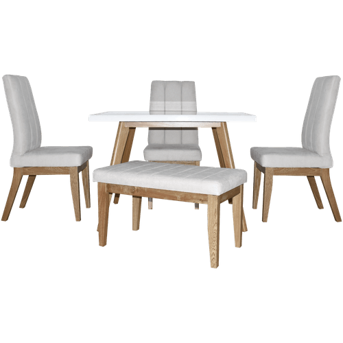 Juego de comedor 4 puestos banca Plus arena