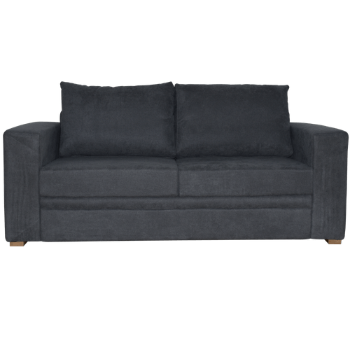 Sofa Lois 2 puestos en tela, plomo