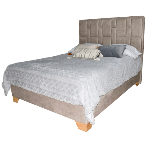 Base cama y Cabecero Onur 160x190 Tela/Beige