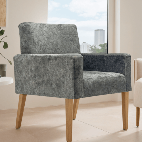 Silla Dtiva Sidney Tela/gris P/nat
