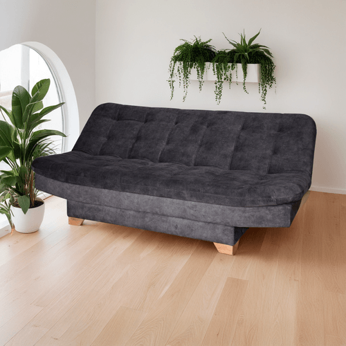 Sofa cama FUN en tela, gris