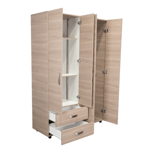 Closet Ankora Basic 180 X 120 X 47 RTA Ceniza Blanco