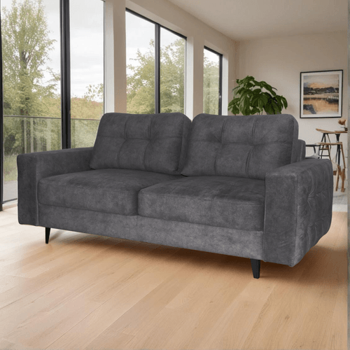Sofa Parch 3 puestos en Tela, gris