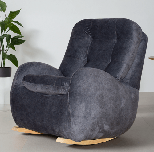 Silla Mecedora Kinder Tela/plomo