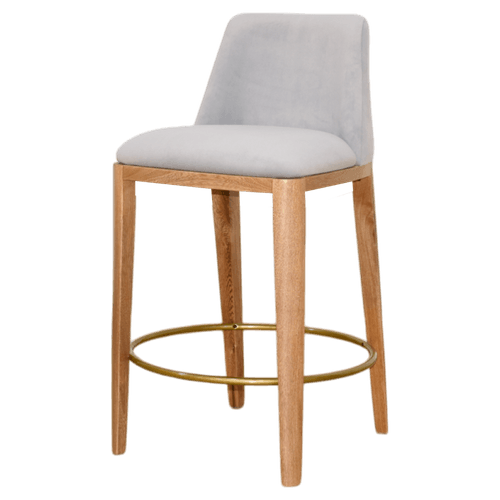 Silla de Barra en madera Ufuk gris