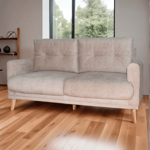 Sofa Almere 3 puestos en tela, beige