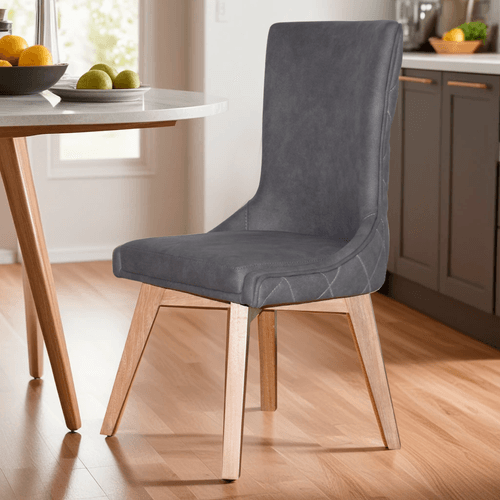 Silla de Comedor Candan P/nat Tela/gris