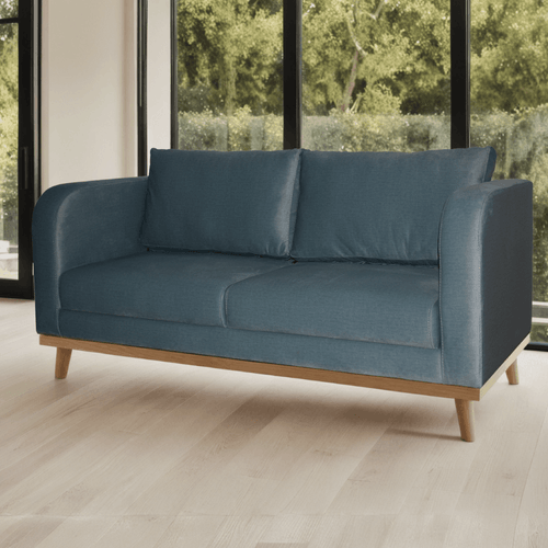 Sofa Mavi 3 puestos en tela, verde