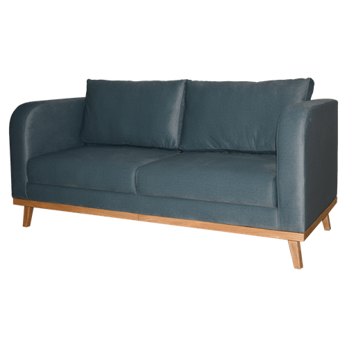 Sofa Mavi 3 puestos en tela, verde