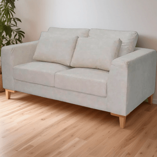 Sofa Lawrence 2 puestos en tela, arena