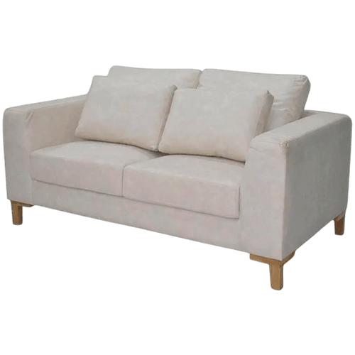 Sofa Lawrence 2 puestos en tela, arena