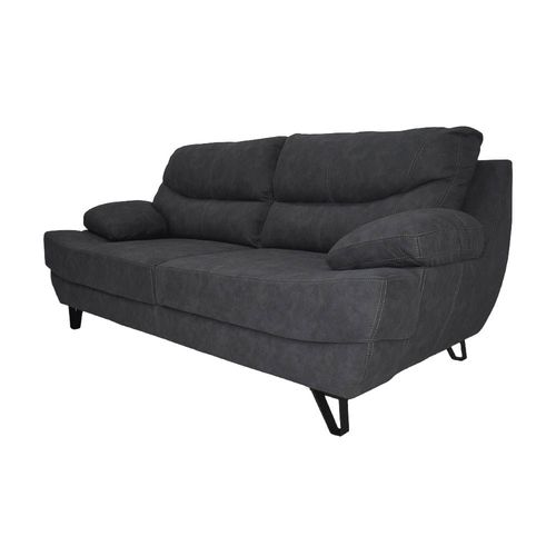 Sofa Abigail 3 Puestos en Tela, negro