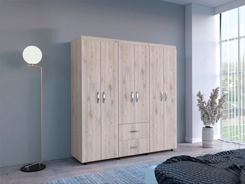 Closet Bariloche 180X170X50 RTA Ceniza Blanco