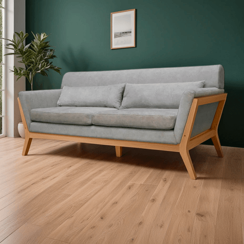 Sofa Nebu 3 puestos en tela, beige