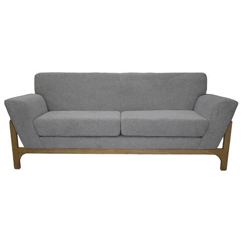 Sofa Minh 3 puestos en tela, gris