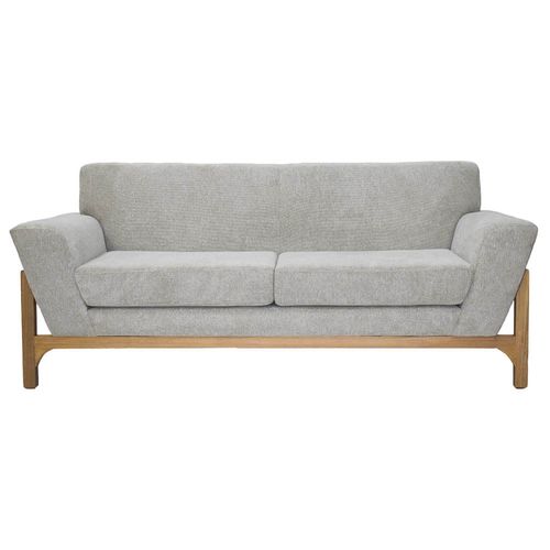 Sofa Minh 3 puestos en tela, taupe