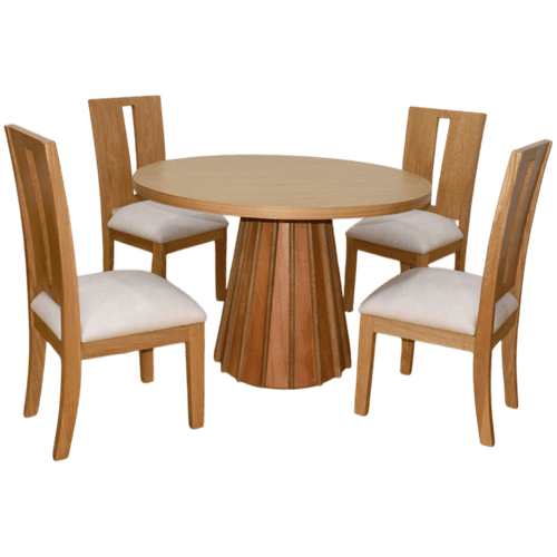 Mesa de Comedor 4 puestos Kerem Natural