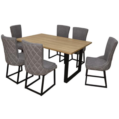 Mesa de Comedor 6 puestos Ediz Pata Hierro //fr