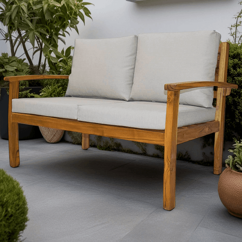 Sofa Arka 2 puestos en sintetico, arena