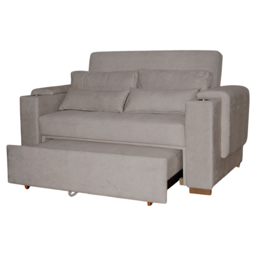 Sofa cama Atenas II en tela, arena