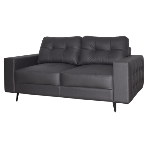 Sofa 2 Pts Parch Tela/plomo