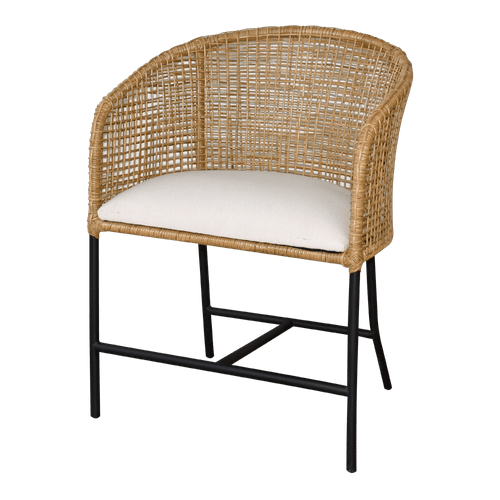 Silla Decorativa Wira Hierro/fibra Nat/t